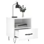 Engineered wood bedside table in glossy white, measuring 40x35x47.5cm. by vidaXL, Nightstands - Ref: Foro24-827424, Price: 43...