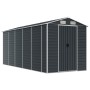 Cobertizo de jardín acero galvanizado antracita 191x470x198 cm de vidaXL, Cobertizos - Ref: Foro24-3188257, Precio: 868,04 €,...