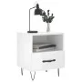Engineered wood bedside table in glossy white, measuring 40x35x47.5cm. by vidaXL, Nightstands - Ref: Foro24-827424, Price: 43...