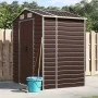 Cobertizo de jardín acero galvanizado marrón 191x130x198 cm de vidaXL, Cobertizos - Ref: Foro24-3188264, Precio: 250,01 €, De...