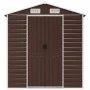 Cobertizo de jardín acero galvanizado marrón 191x130x198 cm de vidaXL, Cobertizos - Ref: Foro24-3188264, Precio: 250,01 €, De...
