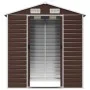 Cobertizo de jardín acero galvanizado marrón 191x130x198 cm de vidaXL, Cobertizos - Ref: Foro24-3188264, Precio: 250,01 €, De...