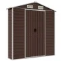 Cobertizo de jardín acero galvanizado marrón 191x130x198 cm de vidaXL, Cobertizos - Ref: Foro24-3188264, Precio: 250,01 €, De...