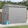 Cobertizo de jardín acero galvanizado gris claro 191x215x198 cm de vidaXL, Cobertizos - Ref: Foro24-3188243, Precio: 370,66 €...
