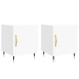 Mesitas de noche 2 uds madera de ingeniería blanco 40x40x50 cm de vidaXL, Mesitas de noche - Ref: Foro24-827517, Precio: 67,0...