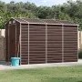 Cobertizo de jardín acero galvanizado marrón 191x300x198 cm de vidaXL, Cobertizos - Ref: Foro24-3188266, Precio: 412,36 €, De...