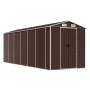 Cobertizo de jardín acero galvanizado marrón 191x555x198 cm de vidaXL, Cobertizos - Ref: Foro24-3188269, Precio: 698,98 €, De...