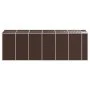 Cobertizo de jardín acero galvanizado marrón 191x555x198 cm de vidaXL, Cobertizos - Ref: Foro24-3188269, Precio: 698,98 €, De...