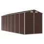 Cobertizo de jardín acero galvanizado marrón 191x555x198 cm de vidaXL, Cobertizos - Ref: Foro24-3188269, Precio: 698,98 €, De...