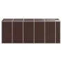 Cobertizo de jardín acero galvanizado marrón 191x470x198 cm de vidaXL, Cobertizos - Ref: Foro24-3188268, Precio: 626,63 €, De...