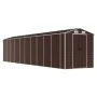 Cobertizo de jardín acero galvanizado marrón 191x895x198 cm de vidaXL, Cobertizos - Ref: Foro24-3188273, Precio: 988,22 €, De...