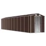 Cobertizo de jardín acero galvanizado marrón 191x895x198 cm de vidaXL, Cobertizos - Ref: Foro24-3188273, Precio: 988,22 €, De...