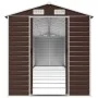 Cobertizo de jardín acero galvanizado marrón 191x895x198 cm de vidaXL, Cobertizos - Ref: Foro24-3188273, Precio: 988,22 €, De...