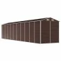 Cobertizo de jardín acero galvanizado marrón 191x895x198 cm de vidaXL, Cobertizos - Ref: Foro24-3188273, Precio: 988,22 €, De...
