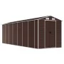 Cobertizo de jardín acero galvanizado marrón 191x640x198 cm de vidaXL, Cobertizos - Ref: Foro24-3188270, Precio: 771,27 €, De...