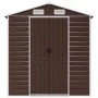 Cobertizo de jardín acero galvanizado marrón 191x640x198 cm de vidaXL, Cobertizos - Ref: Foro24-3188270, Precio: 771,27 €, De...