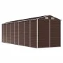 Cobertizo de jardín acero galvanizado marrón 191x640x198 cm de vidaXL, Cobertizos - Ref: Foro24-3188270, Precio: 771,27 €, De...