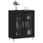 Aparador de madera de ingeniería negro 69,5x34x90 cm de vidaXL, Aparadores - Ref: Foro24-827765, Precio: 87,07 €, Descuento: %