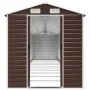 Cobertizo de jardín acero galvanizado marrón 191x980x198 cm de vidaXL, Cobertizos - Ref: Foro24-3188274, Precio: 1,00 €, Desc...