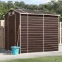 Cobertizo de jardín acero galvanizado marrón 191x215x198 cm de vidaXL, Cobertizos - Ref: Foro24-3188265, Precio: 329,00 €, De...