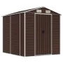 Cobertizo de jardín acero galvanizado marrón 191x215x198 cm de vidaXL, Cobertizos - Ref: Foro24-3188265, Precio: 329,00 €, De...