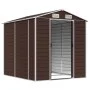 Cobertizo de jardín acero galvanizado marrón 191x215x198 cm de vidaXL, Cobertizos - Ref: Foro24-3188265, Precio: 329,00 €, De...