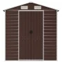 Cobertizo de jardín acero galvanizado marrón 191x215x198 cm de vidaXL, Cobertizos - Ref: Foro24-3188265, Precio: 329,00 €, De...