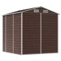 Cobertizo de jardín acero galvanizado marrón 191x215x198 cm de vidaXL, Cobertizos - Ref: Foro24-3188265, Precio: 329,00 €, De...