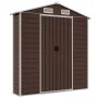 Cobertizo de jardín acero galvanizado marrón 191x215x198 cm de vidaXL, Cobertizos - Ref: Foro24-3188265, Precio: 329,00 €, De...