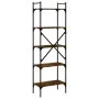 Librería de 5 estantes madera roble ahumado 56x31,5x174 cm de vidaXL, Librerías y estanterías - Ref: Foro24-833345, Precio: 5...