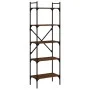 Librería de 5 estantes madera marrón roble 56x31,5x174 cm de vidaXL, Librerías y estanterías - Ref: Foro24-833347, Precio: 57...