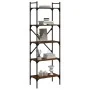 Librería de 5 estantes madera marrón roble 56x31,5x174 cm de vidaXL, Librerías y estanterías - Ref: Foro24-833347, Precio: 57...