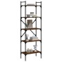 Librería de 5 estantes madera marrón roble 56x31,5x174 cm de vidaXL, Librerías y estanterías - Ref: Foro24-833347, Precio: 61...
