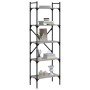 Librería de 5 estantes madera gris Sonoma 56x31,5x174 cm de vidaXL, Librerías y estanterías - Ref: Foro24-833346, Precio: 59,...