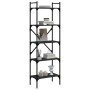Librería de 5 estantes madera de ingeniería negro 56x31,5x174cm de vidaXL, Librerías y estanterías - Ref: Foro24-833343, Prec...