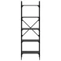 Librería de 5 estantes madera de ingeniería negro 56x31,5x174cm de vidaXL, Librerías y estanterías - Ref: Foro24-833343, Prec...