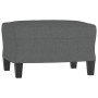 Sillón con taburete tela gris oscuro 60 cm en Sofás | Comprar online en Foru.es