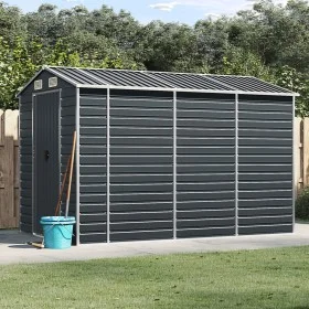 Cobertizo de jardín acero galvanizado antracita 191x300x198 cm de vidaXL, Cobertizos - Ref: Foro24-3188255, Precio: 475,89 €,...