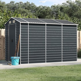 Cobertizo de jardín acero galvanizado antracita 191x300x198 cm de vidaXL, Cobertizos - Ref: Foro24-3188255, Precio: 546,67 €,...