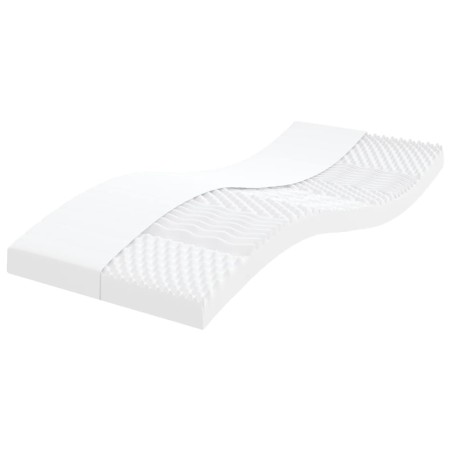 Colchón de espuma de 7 zonas dureza 20 ILD blanco 80x200 cm de vidaXL, Colchones - Ref: Foro24-356349, Precio: 106,55 €, Desc...