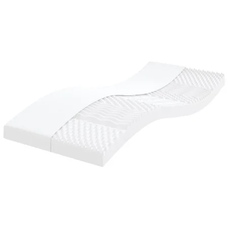 7-zone foam mattress hardness 20 ILD white 100x200 cm by vidaXL, Mattresses - Ref: Foro24-356353, Price: 116,89 €, Discount: %