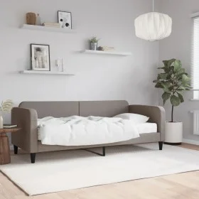 Schlafsofa mit taupegrauer Stoffmatratze 80x200 cm von vidaXL, Betten und Lattenroste - Ref: Foro24-3196796, Preis: 308,28 €,...