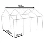 Estructura de acero para carpa de fiesta 8 x 4 m de vidaXL, Estructuras para carpas y cenadores - Ref: Foro24-40154, Precio: ...