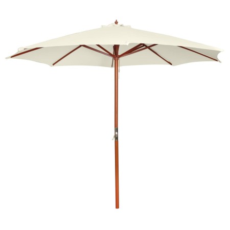 Sombrilla blanca arena 300x258 cm de vidaXL, Sombrillas - Ref: Foro24-40437, Precio: 95,59 €, Descuento: %