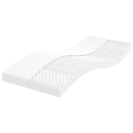 Colchón de espuma de 7 zonas dureza 20 ILD blanco 90x200 cm de vidaXL, Colchones - Ref: Foro24-356352, Precio: 109,26 €, Desc...
