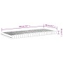 Colchón de espuma de 7 zonas dureza 20 ILD blanco 90x200 cm de vidaXL, Colchones - Ref: Foro24-356352, Precio: 109,26 €, Desc...