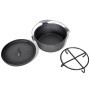 Set De Horno Holandés 9 Piezas de vidaXL, Ollas de hierro - Ref: Foro24-40829, Precio: 127,23 €, Descuento: %