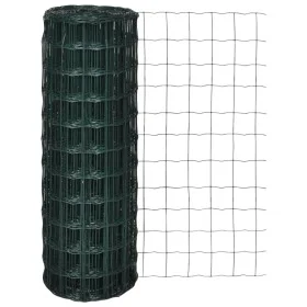 Green steel euro fence set 10x1.5 m by vidaXL, fence panels - Ref: Foro24-140587, Price: 55,84 €, Discount: %