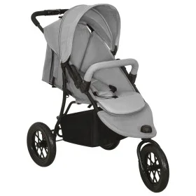 Light gray steel baby stroller by vidaXL, Baby strollers - Ref: Foro24-10259, Price: 215,83 €, Discount: %