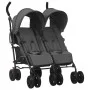 Anthracite gray steel twin stroller by vidaXL, Baby strollers - Ref: Foro24-10236, Price: 222,93 €, Discount: %